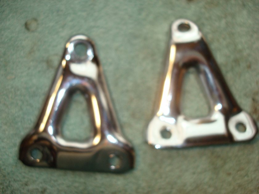 Goldwing GL1000 75 to 79 Chrome motor mounts SET, will fit all
