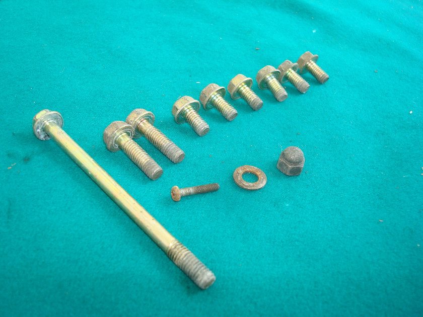 Goldwing GL1000 75 to 77 Faux tank frame shelter fastener set