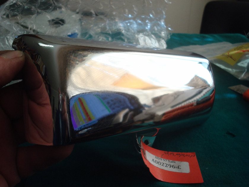 Honda Valkyrie 1500C,CT 97 to 02 Rear master cylinder cover Chrome cover
