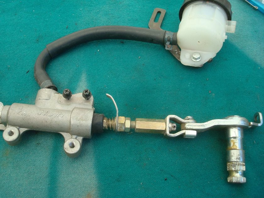 Goldwing GL1800 01 to 10 Brake Master Rear, with reservoir and hose