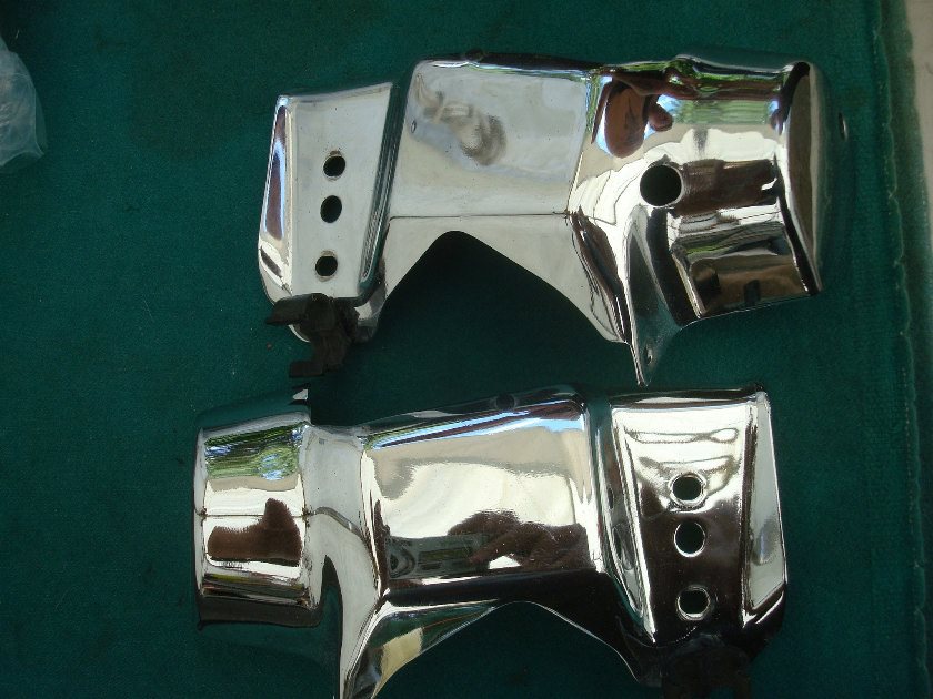 Goldwing GL1200 84 to 87 Carb chrome cover trims SET