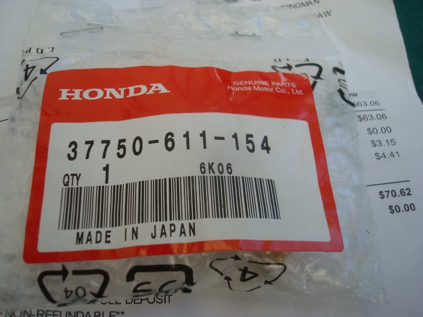 Goldwing GL1200 84 to 87 Thermo unit assembly NOS 37750-611-154