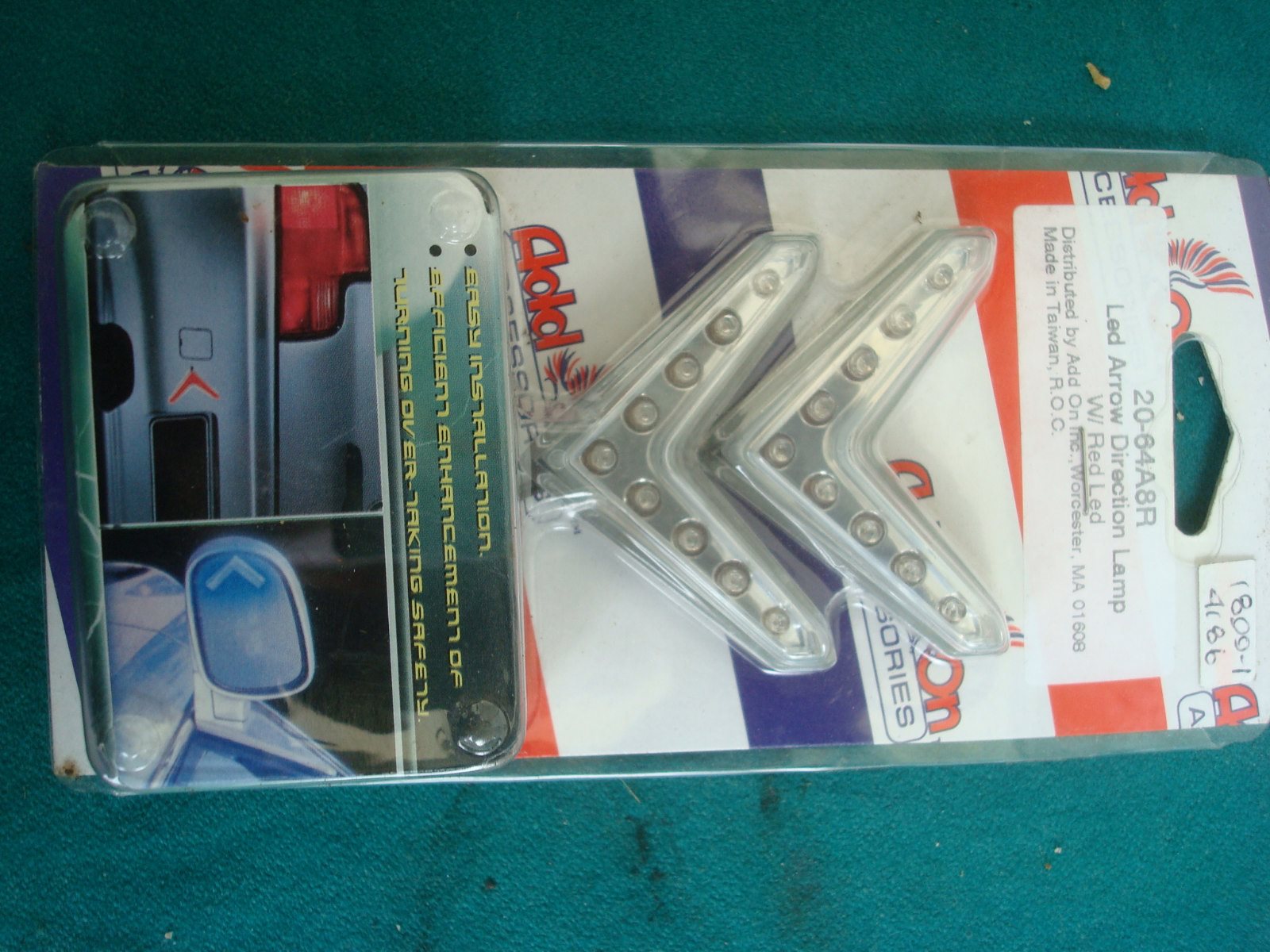 Goldwing GL1800 01-10 Turn signals kit NEW: for the mirrors on