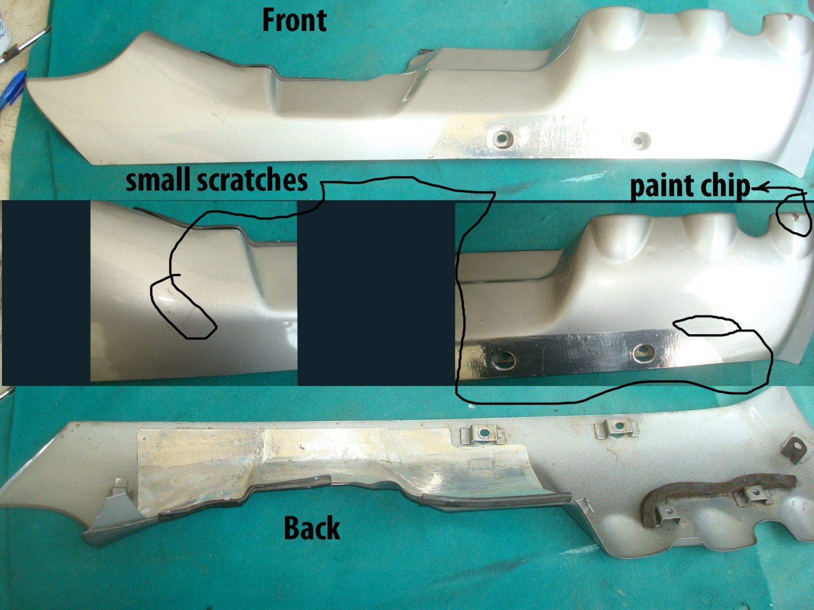 Goldwing GL1800 01 to 05 Right Hand Lower exhaust protector