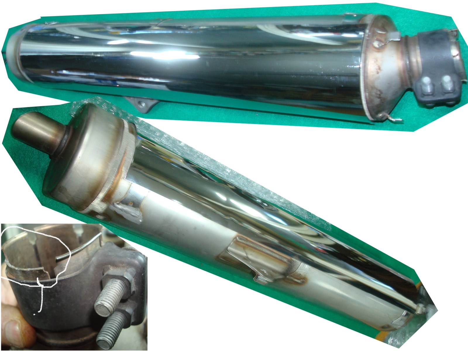 Goldwing GL1800 01-10 Exhaust muffler left