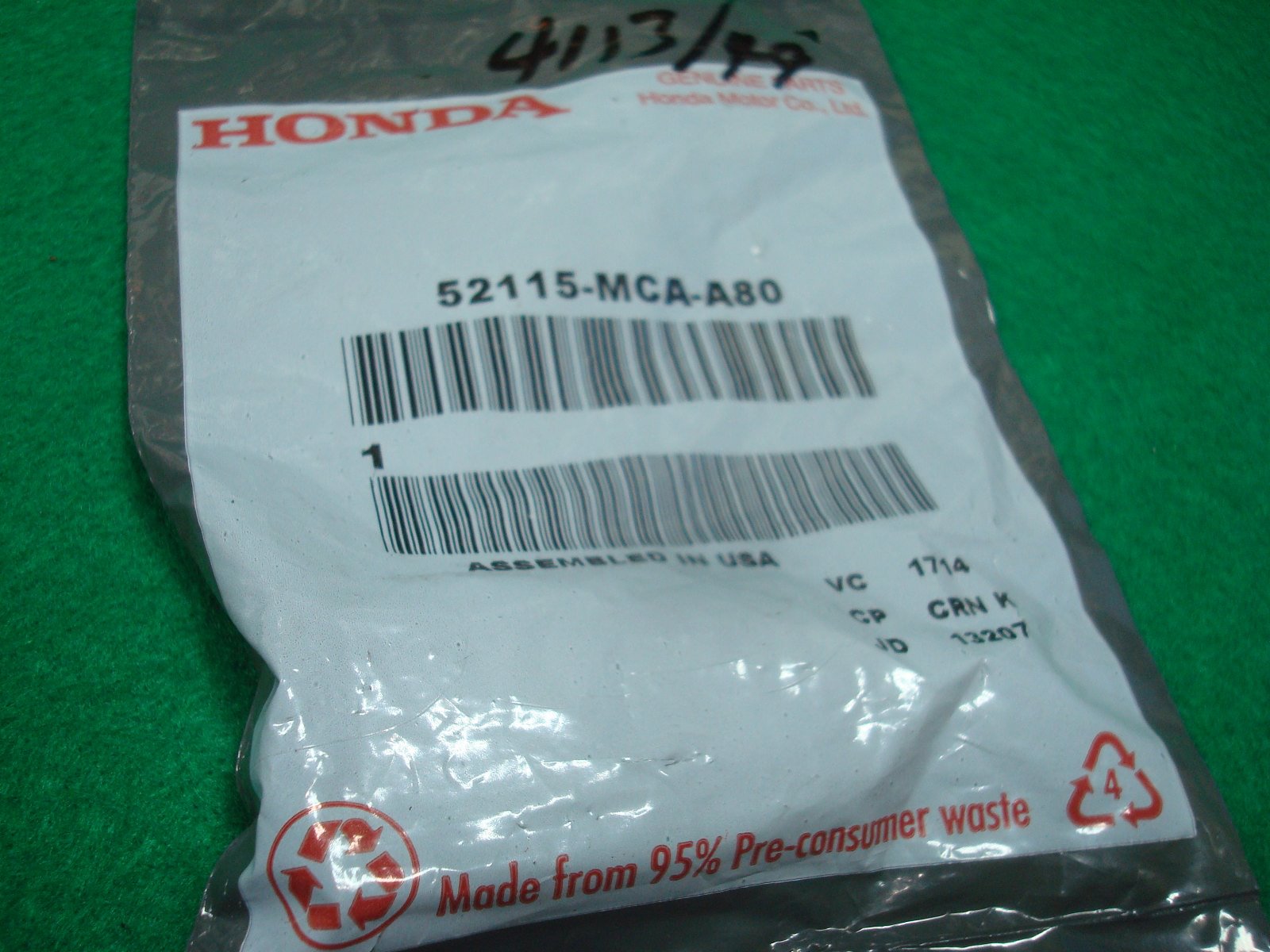 Goldwing GL1800 06 to 16 CLAMP, BRAKE HOSE 52115-MCA-A80