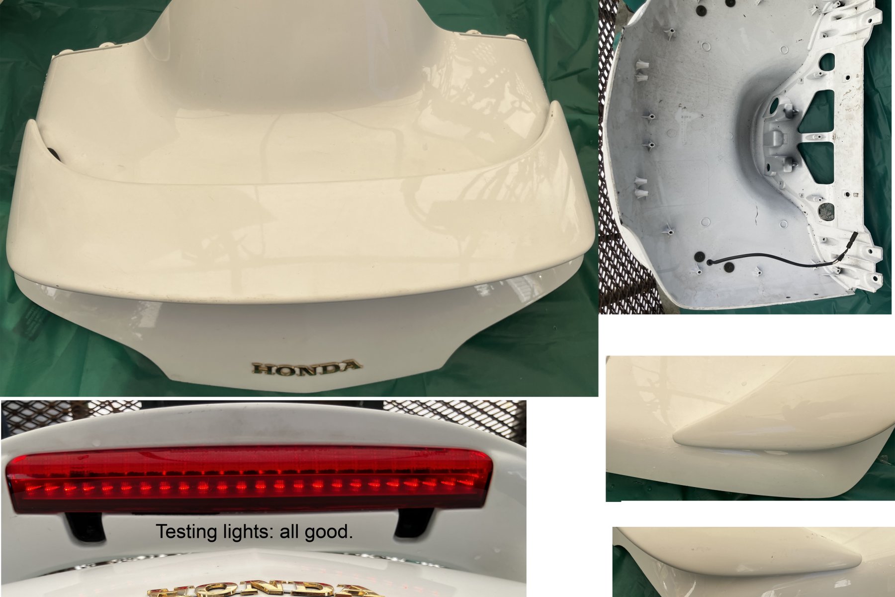 Goldwing 04 to 06 GL1800 Trunk lid & spoiler A white NHA29 81111-MCA-000ZQ