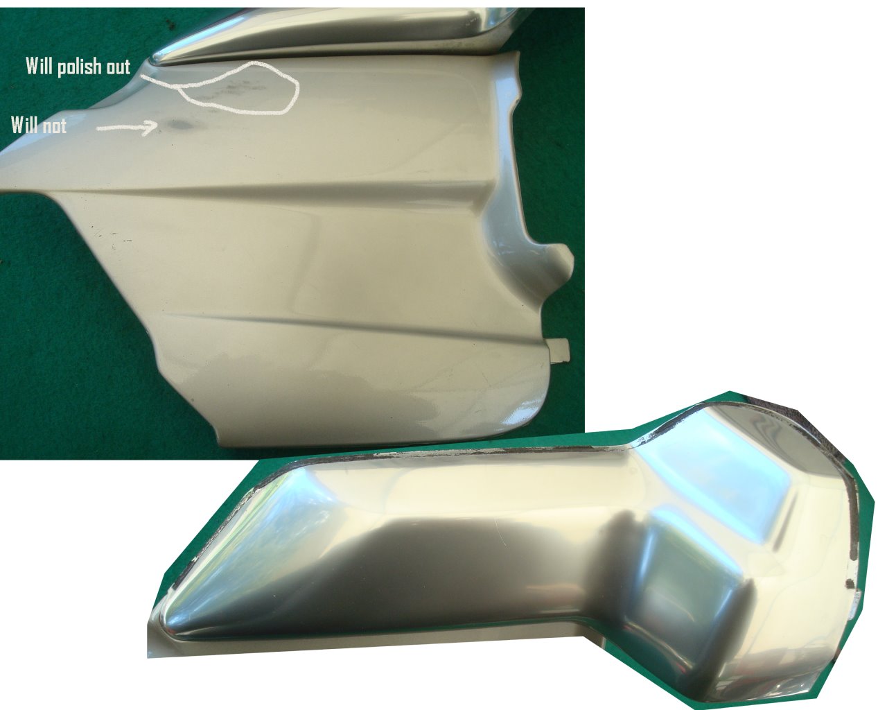 Goldwing GL1500 87 88 RIGHT engine cover Champgne 83511-MY4-000 83512-MN5-000