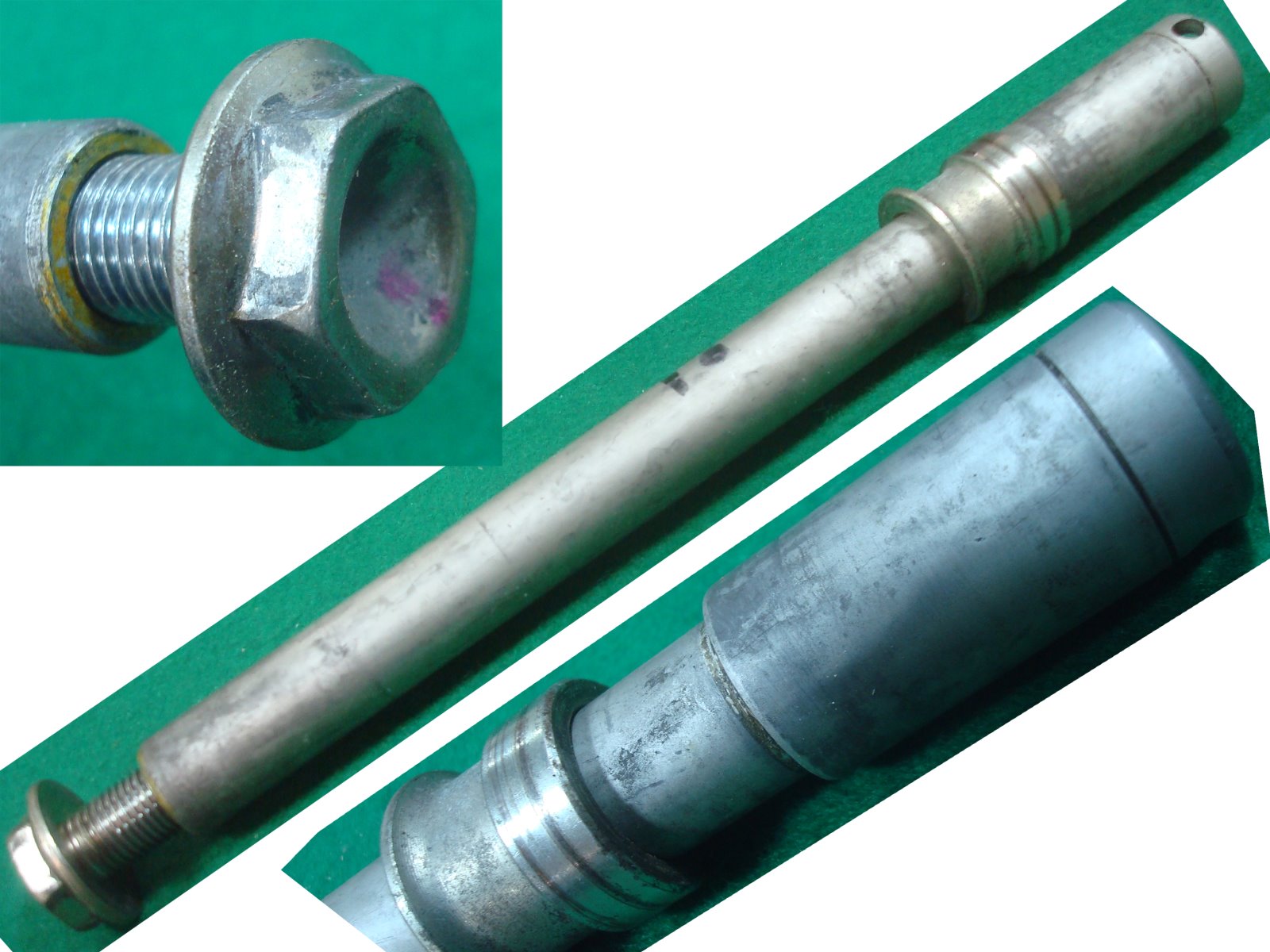 Goldwing GL1500 88 to 00 AXLE, FR. WHEEL 44301-MR8-900