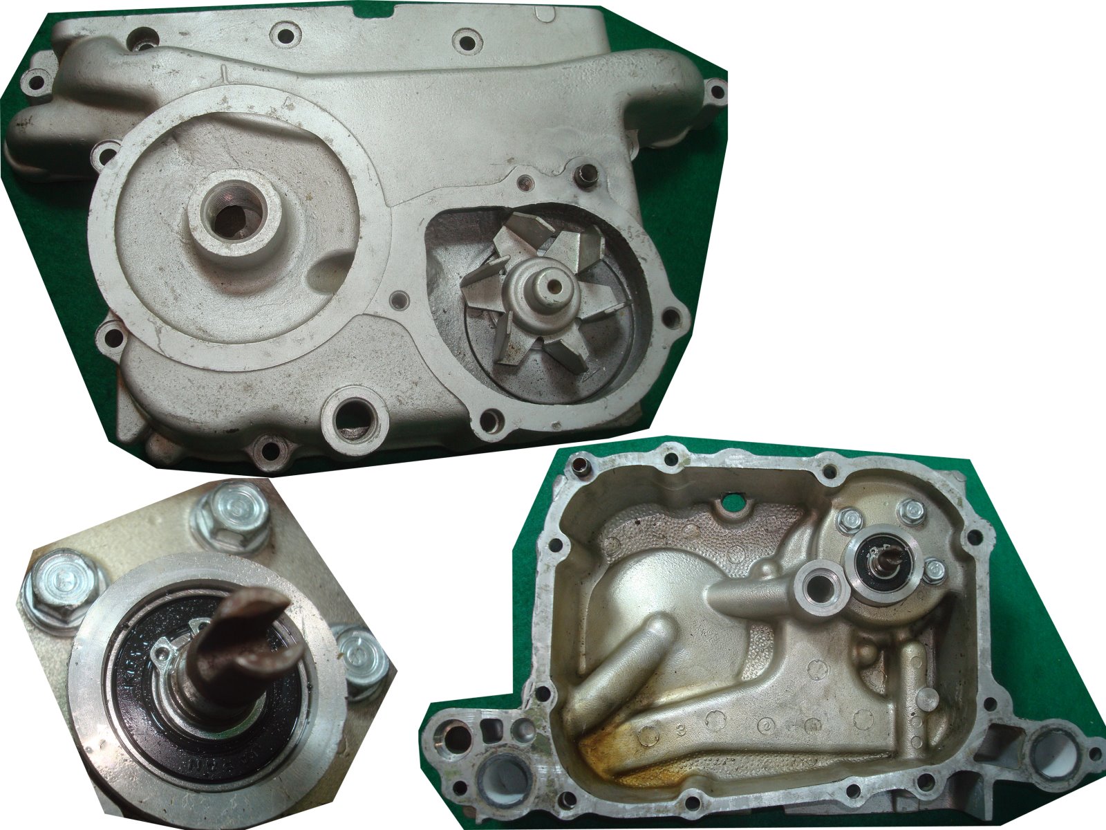 Goldwing GL1000,1100,1200 75 to 87 Water Pump + Trans cover 19200-371-010