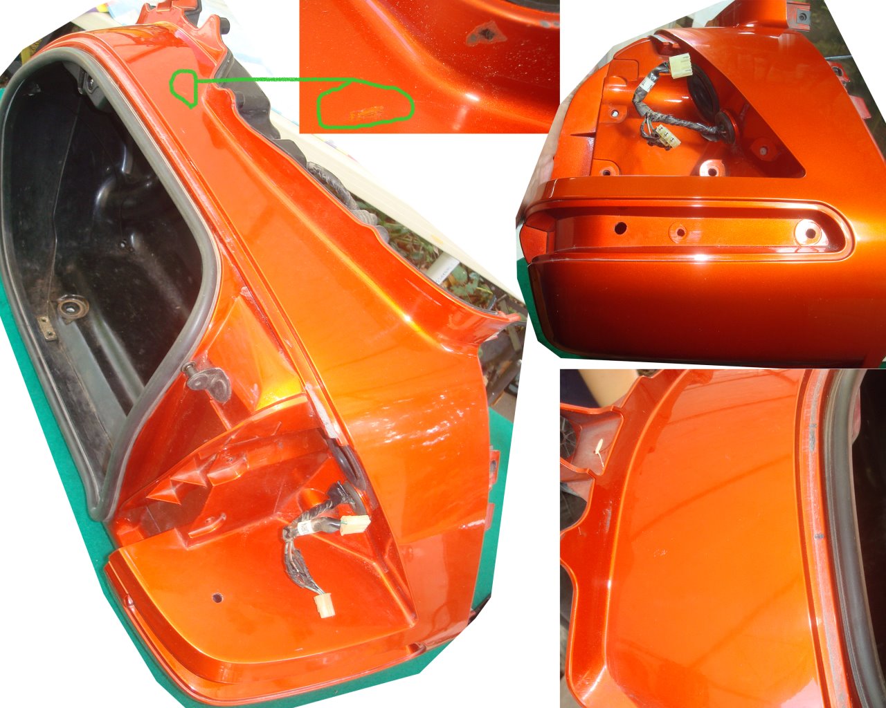 Goldwing GL1800 2003 BODY L SADDLEBAG YR236M JUPITER ORANGE 81411-MCA-000ZK