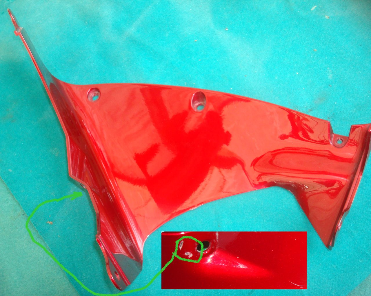 Goldwing GL1800 03 to 04 COWL L INNER R274 DURANGO RED 64503-MCA-000ZJ
