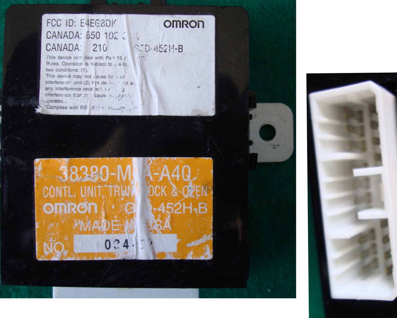 Goldwing GL1800 01 to 04 CONTROL UNIT, TRUNK LOCK OPEN 38380-MCA-671
