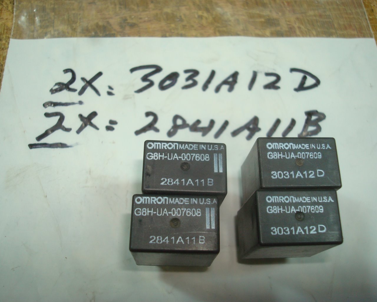 Goldwing GL1800 01 to 05 Set of 4 relays: 3031A12D and 2841A11B (#1)