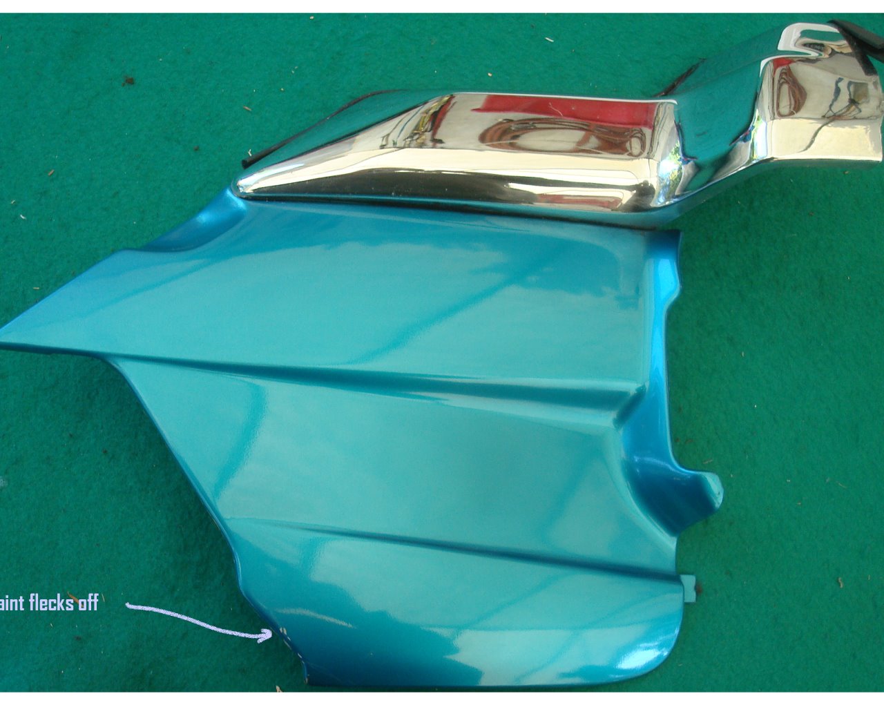 Goldwing GL1500 92 RIGHT side engine cover Blue Green 83520-MY4-000