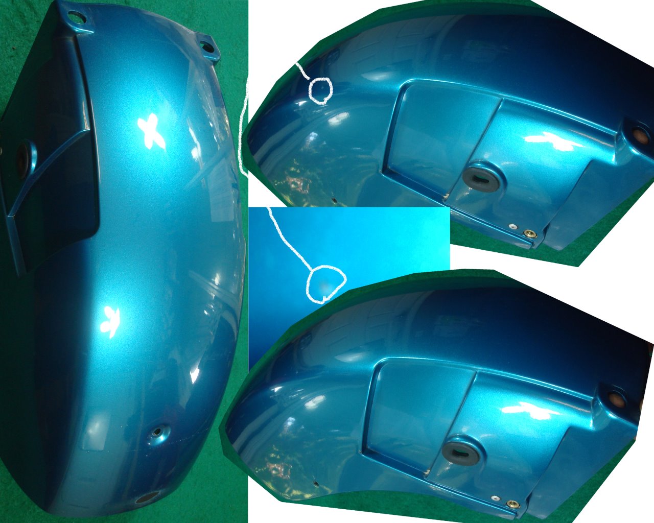 Goldwing GL1500 92 to 93 FENDER B, FR. *B134M Barbados 61106-MN5-000ZQ