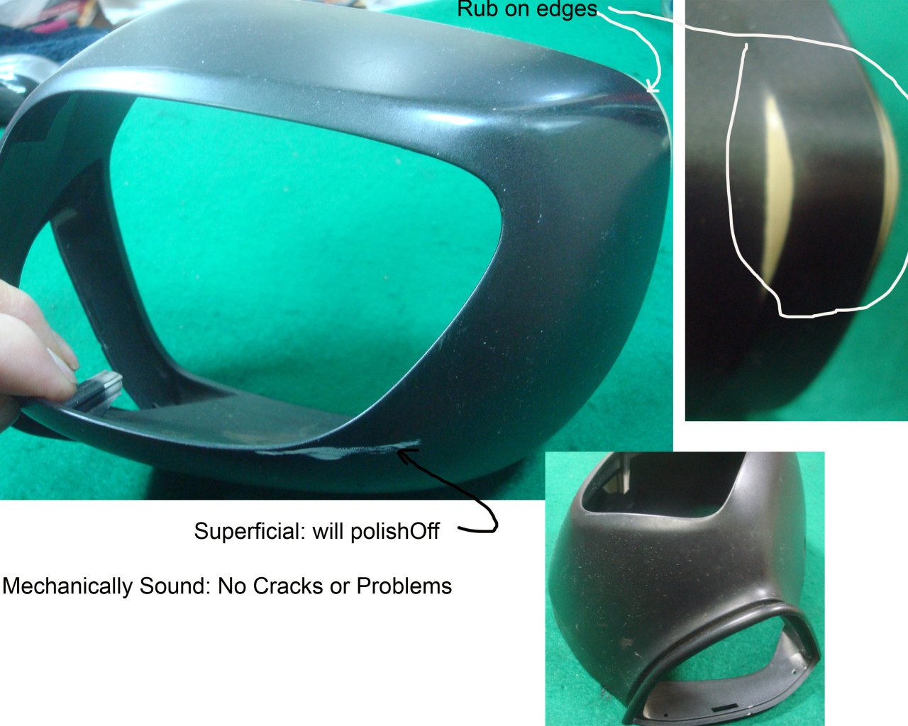 Goldwing GL1800 12-17 Left hand mirror HOUSING part of  88120-MCA-305ZC