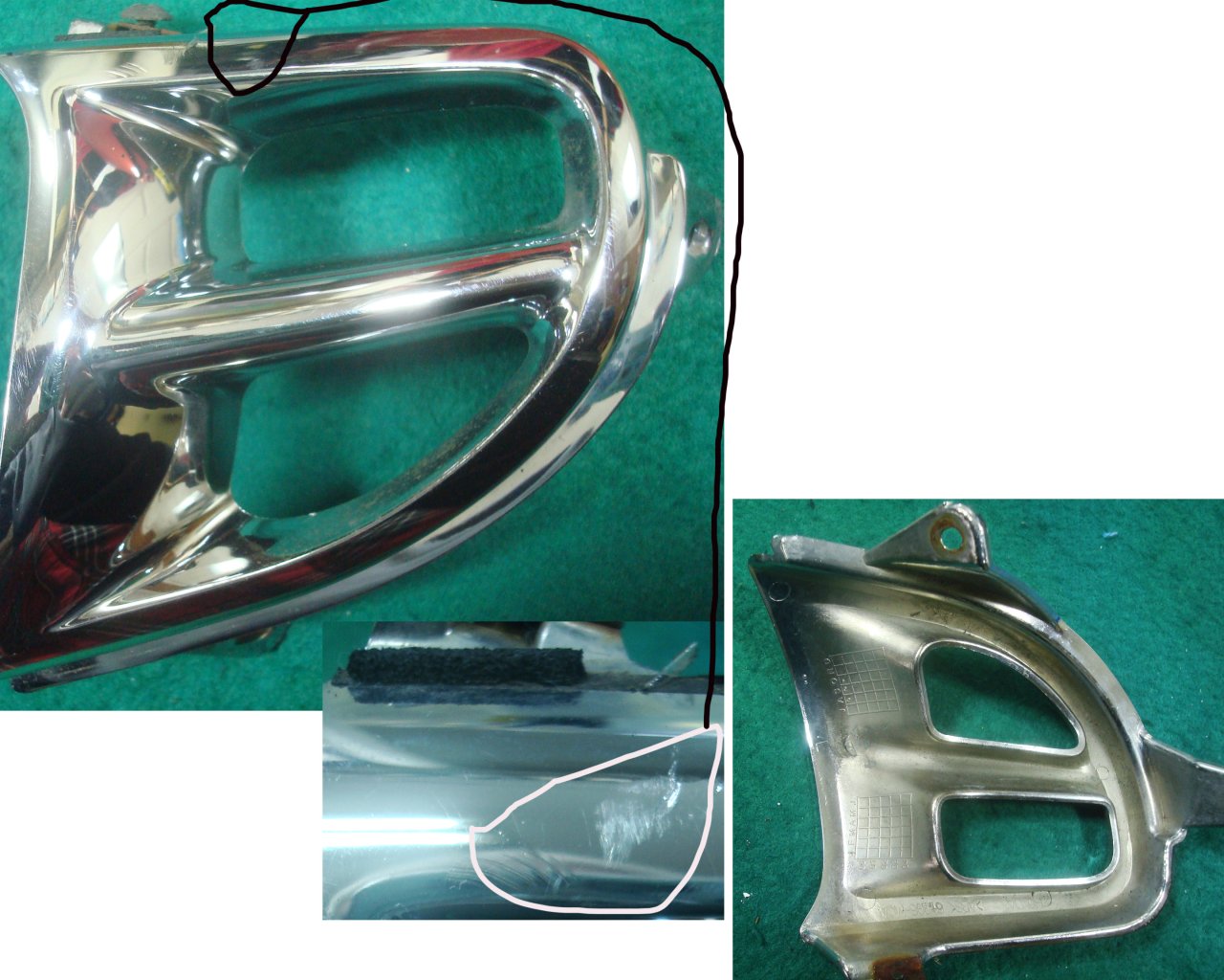 Goldwing GL1800 01 to 05 Duct, Left Air 64296-MCA-000