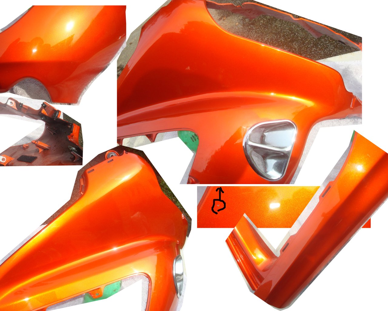 Goldwing GL1800 2003 COWL, R. SIDE *YR236M* (JUPITER Orange) 64282-MCA-010ZK