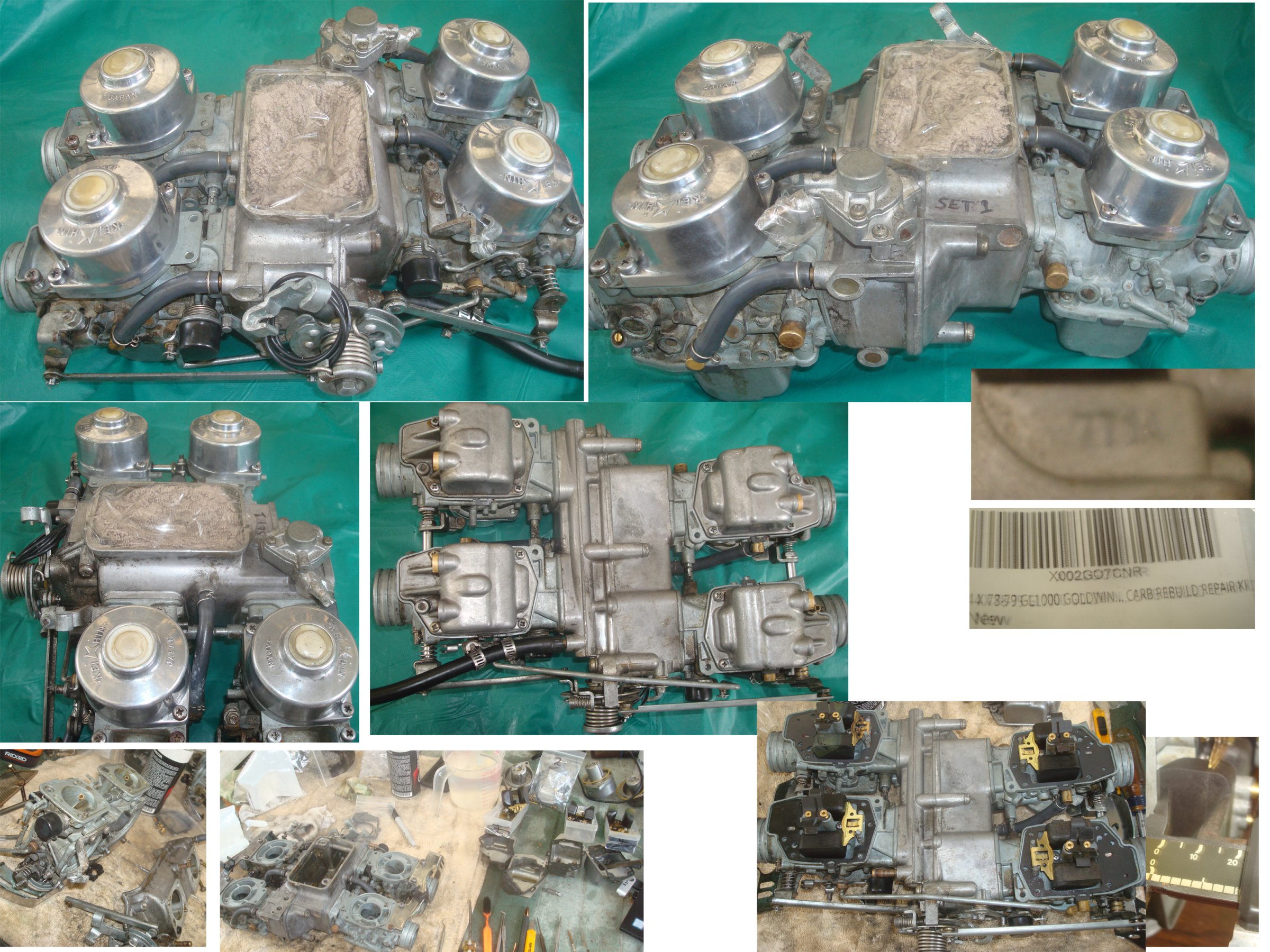 Goldwing GL1000 78-79 Carburetor Assy 771A SET: Fresh Rebuild 161++-431-014