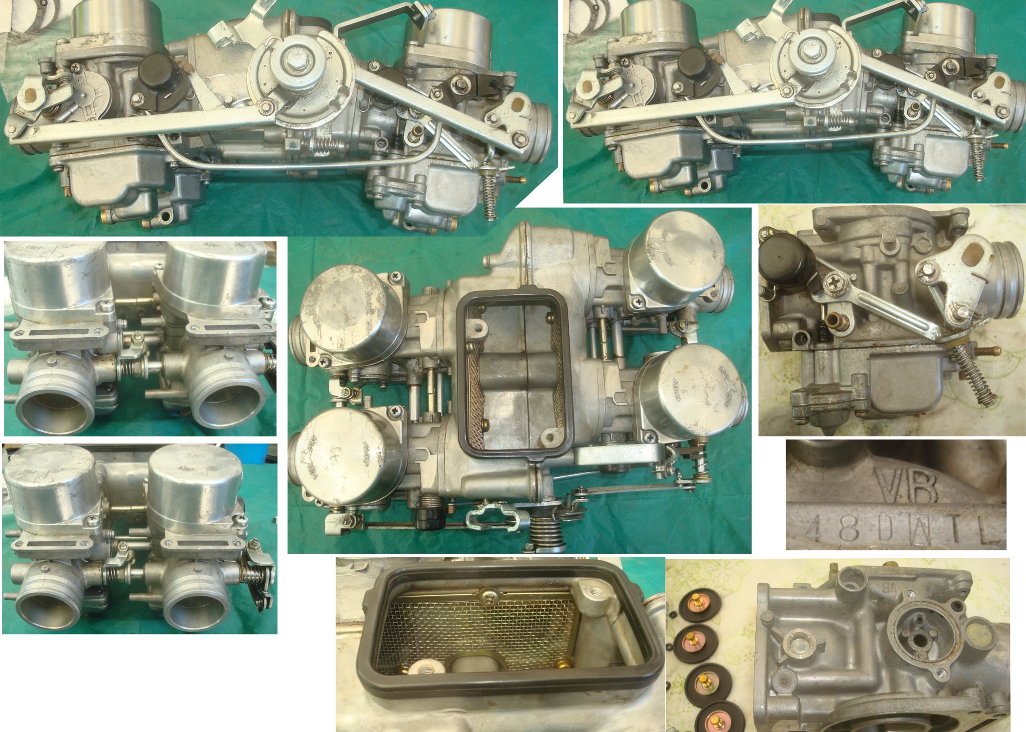 Goldwing GL1100 80 to 83 Carburetor SET Overhauled & Ready 16103-MB9-014