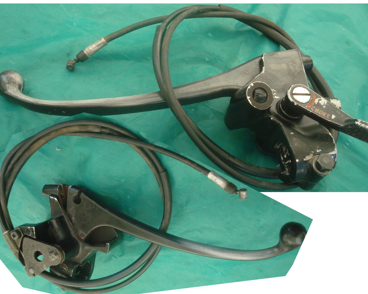 Goldwing GL1100 1983 Clutch Choke assy, cable, lever, bracket 53170-MB9-780