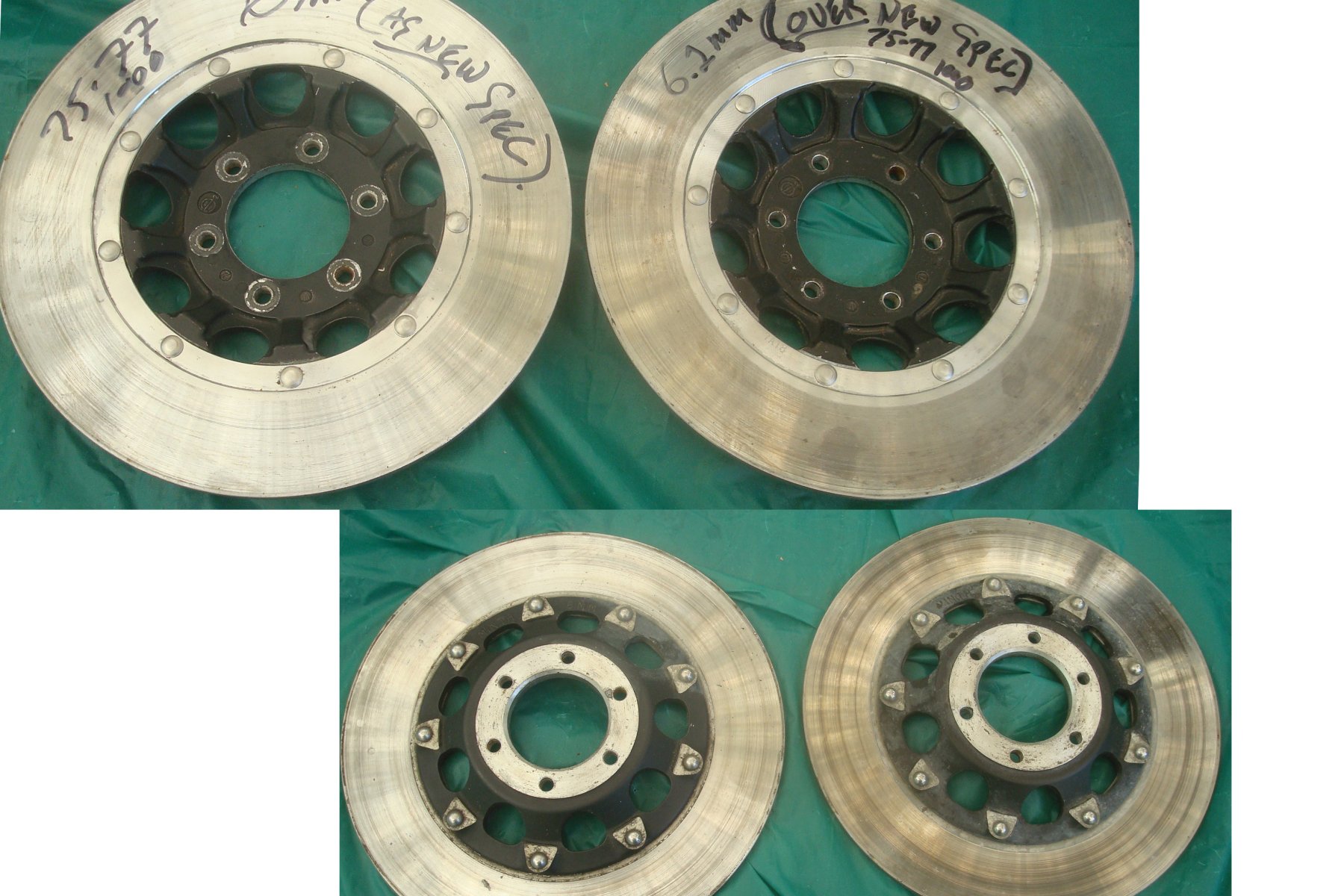 Goldwing GL1000 75 to 77 Front Rotor Brake Disks SET OEM 45120-371-000