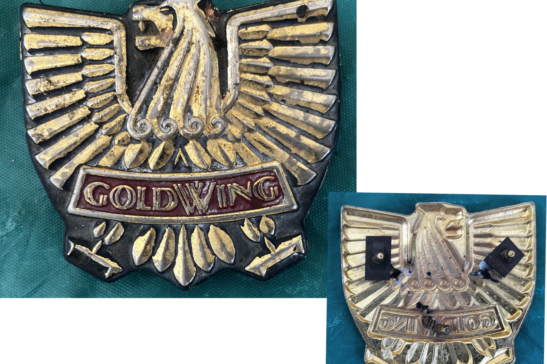 Goldwing GL1000 78-79 Emblem, Top Shelter 87123-431-671