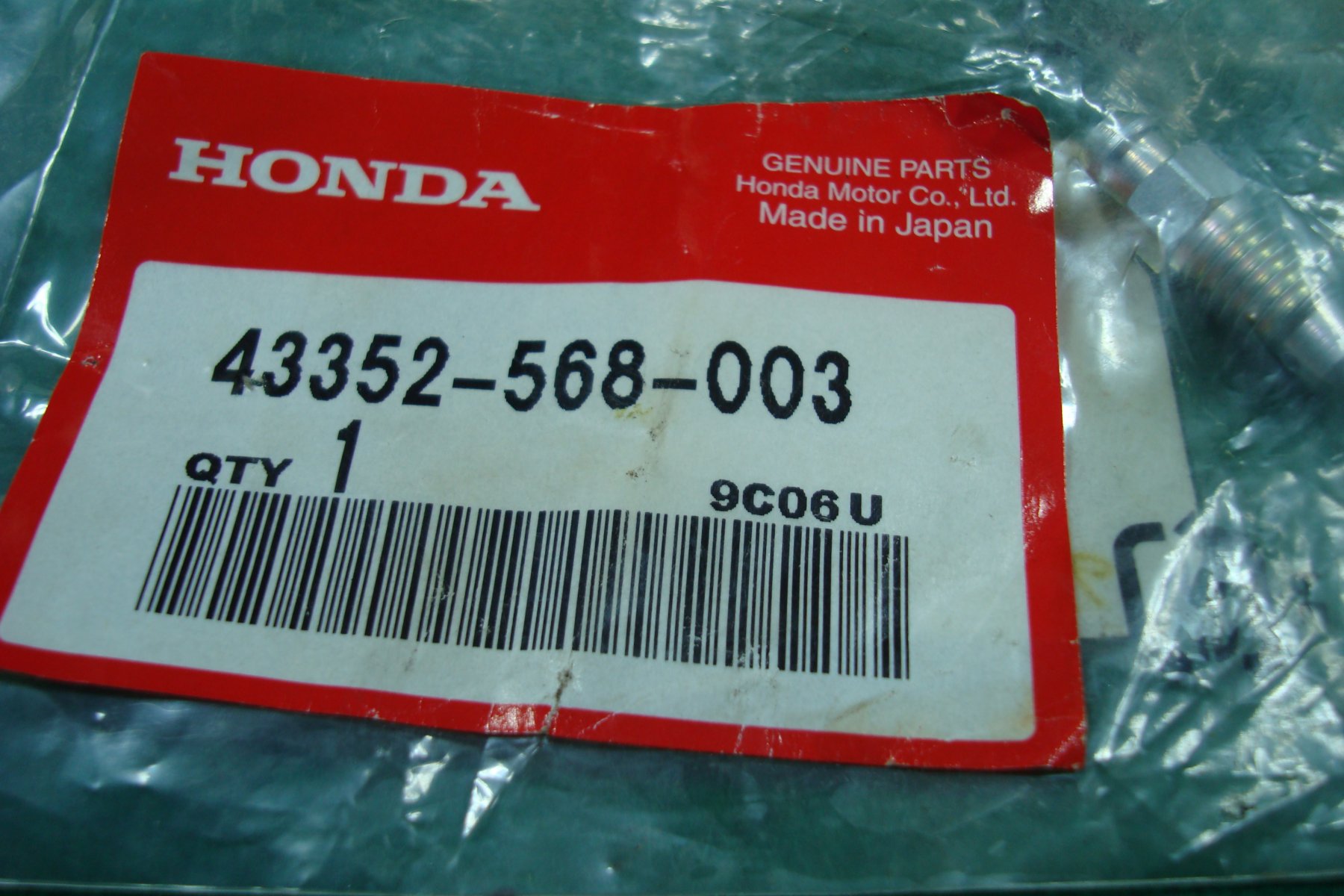 Models Goldwings 75 to 2025 Bleeder screw, caliper 43352-568-003