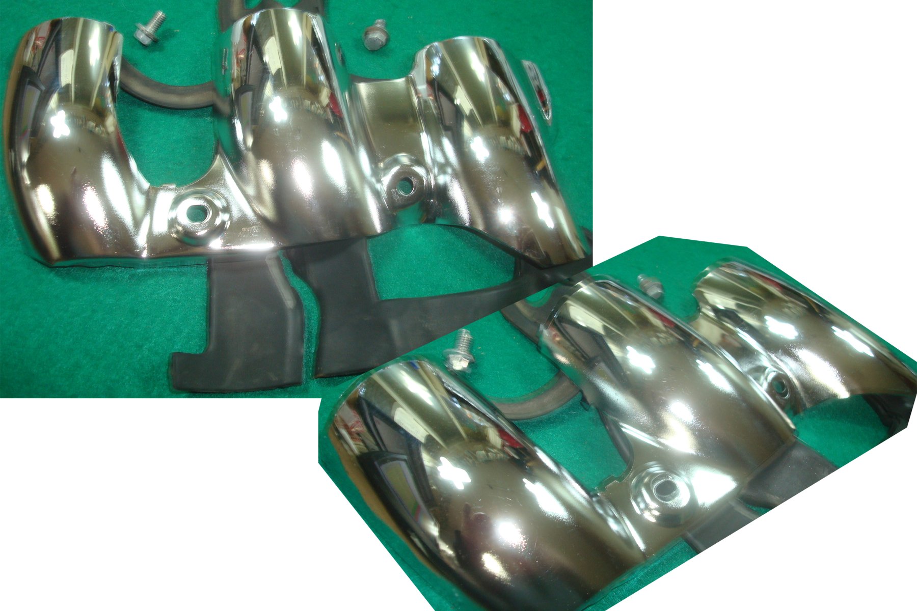 Goldwing GL1800 01 to 17 Protector, L Fr Ex Pipe CHROME 18418-MCA-000