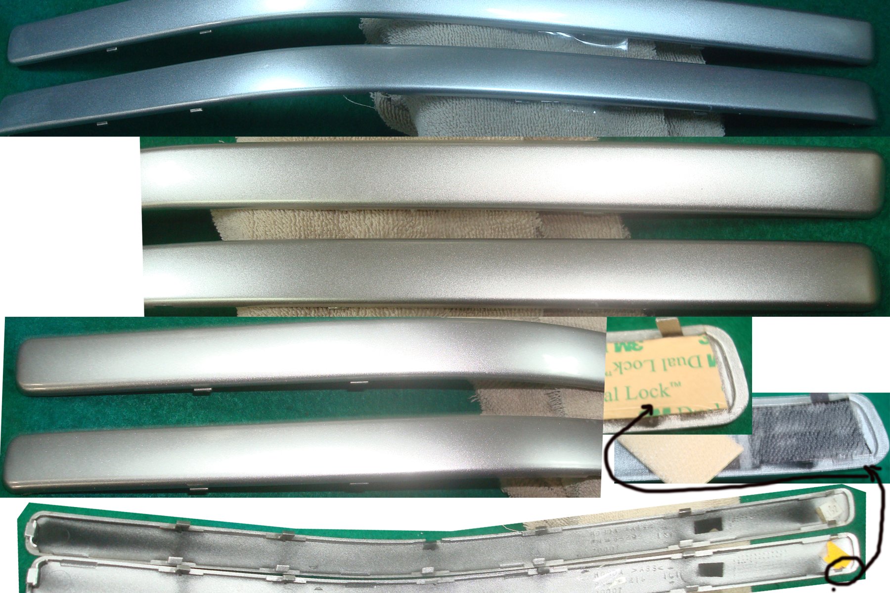 Goldwing GL1800 04 and 07 Molding, Cowl NHA27M BILL SILVER 64204-MCA-000ZR