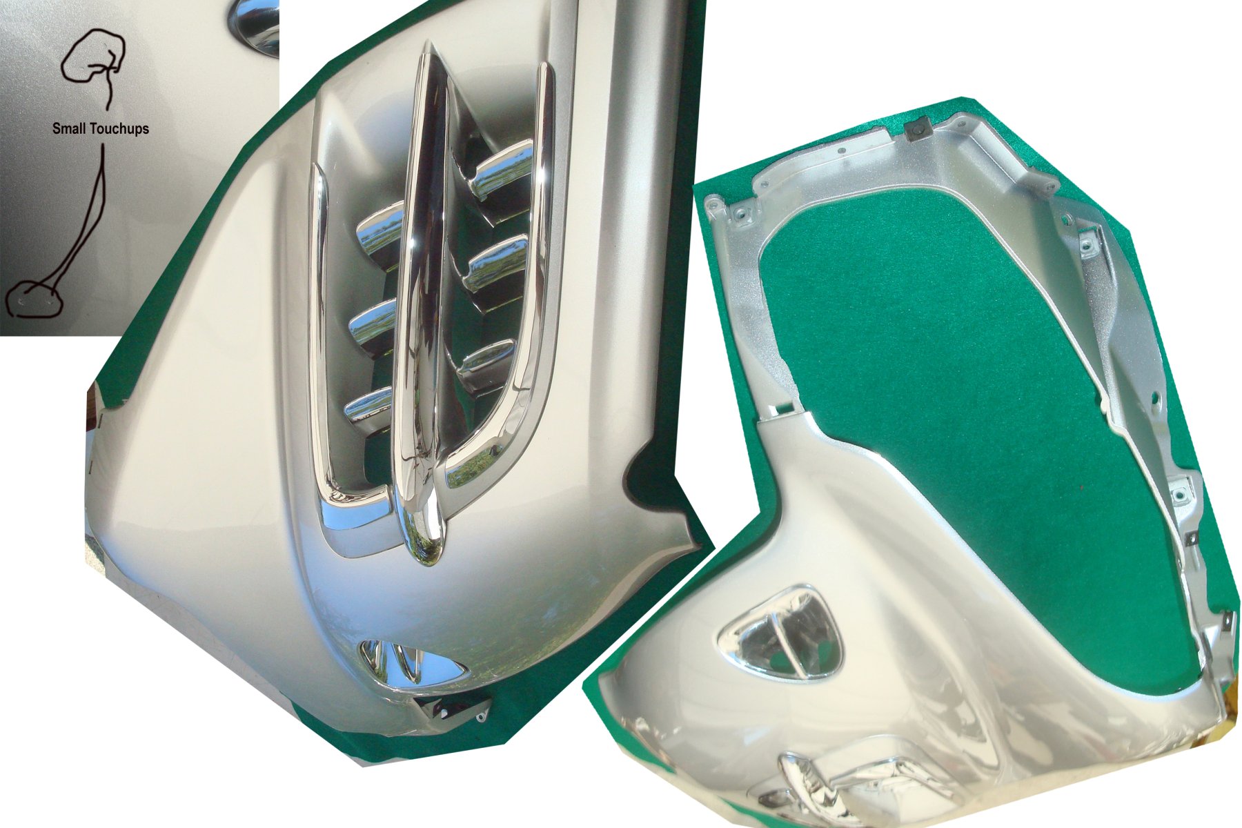 Goldwing GL1800 05 and '07 COWL, L. SIDE NHA27M BILLET SILVER 64292-MCA-000ZR