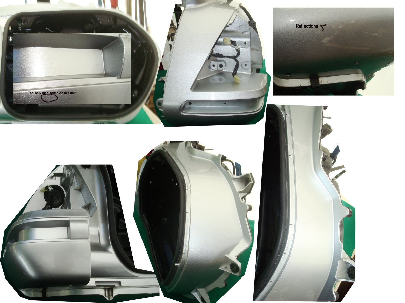 Goldwing GL1800 '05 and '07 BODY R. SADDLEBAG NHA27M BILL SIL 81211-MCA-000ZR