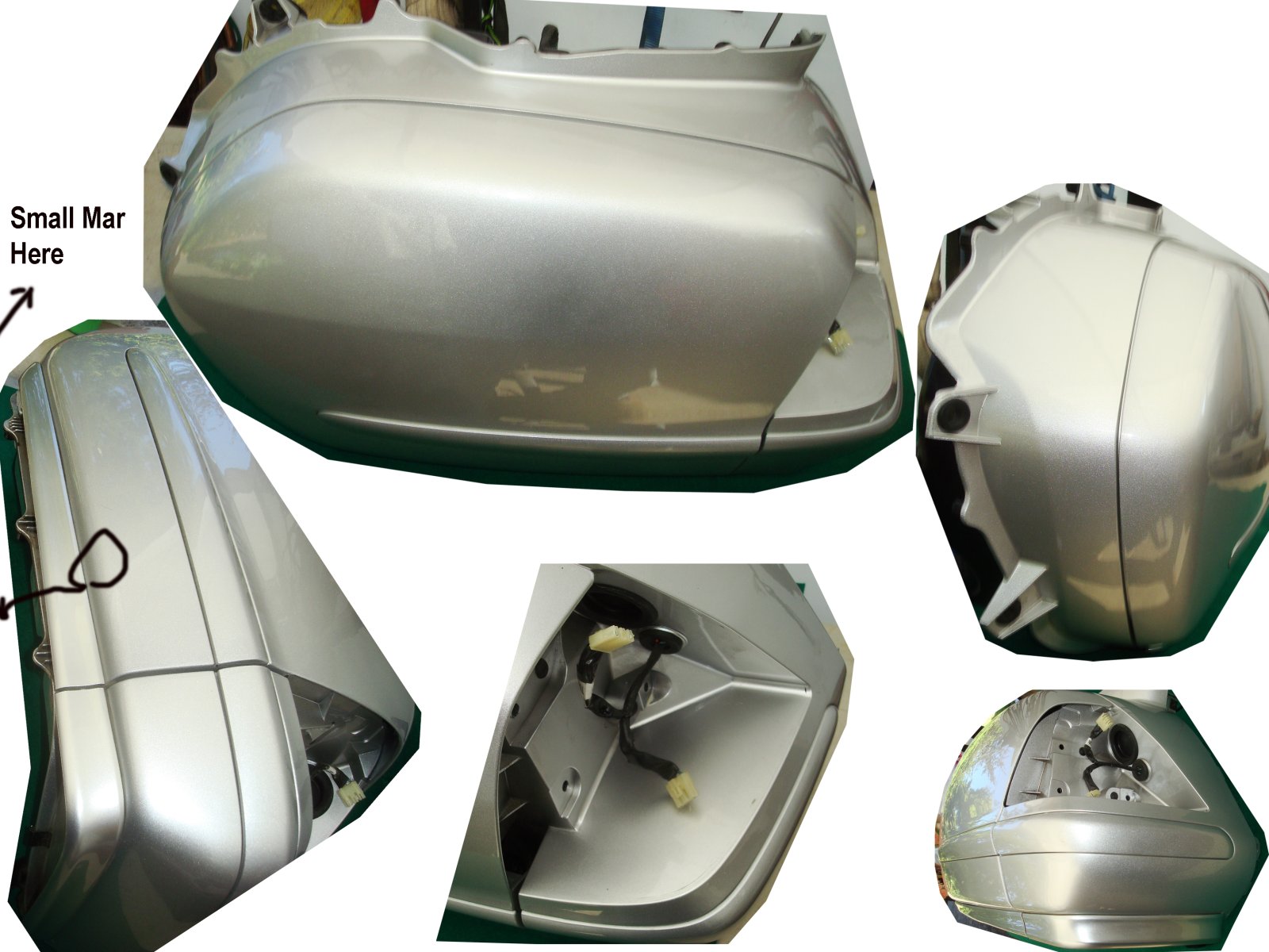 Goldwing GL1800 05 and 07 BODY +  LID L SADDLEBAG NHA27M Sil 81421-MCA-000ZR