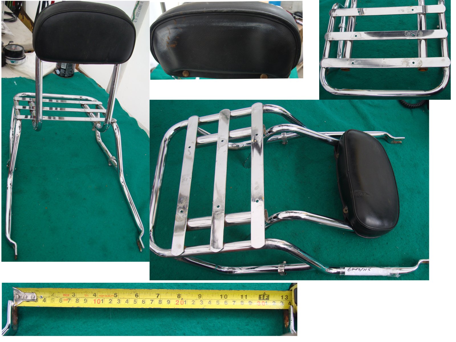 Goldwing GL1000 '75 to 79 Parcel carrier sissy bar