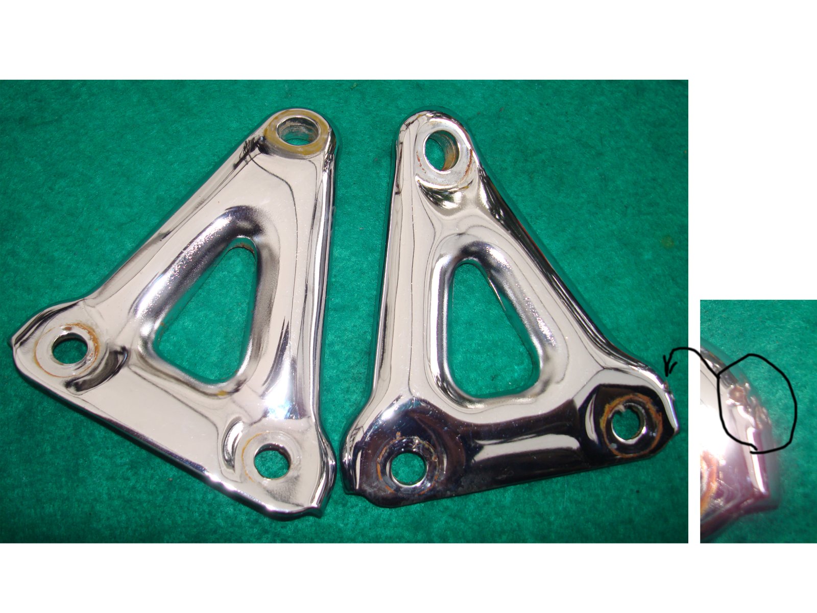 Goldwing GL1000 '75 to 79 BRACKET, R. and L. ENGINE HANGER SET 50351-371-660
