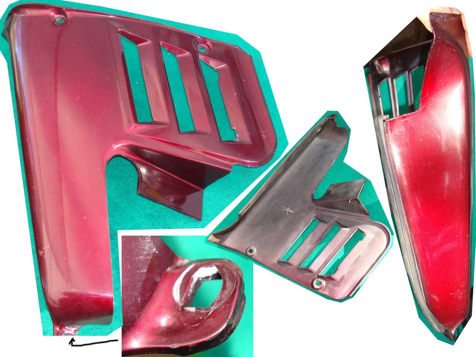 Goldwing GL1100 82 to 83 COWL, L. (LOWER) R114CU  64290-463-770ZE