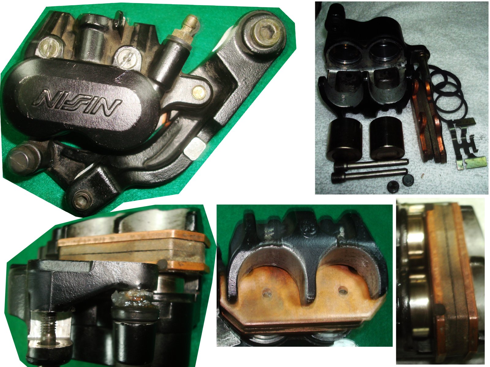 Goldwing GL1500 88 to 89 Right Front caliper on stay assy  45250-MAM-305