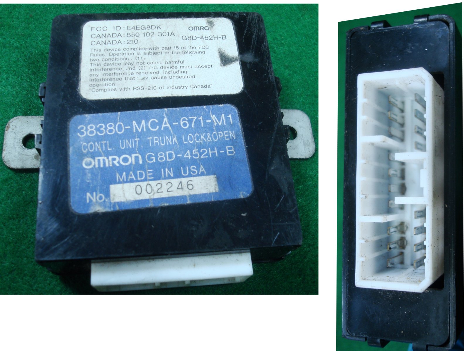 Goldwing GL1800 '01 to '10 CONTROL UNIT, TRUNK LOCK & OPEN  38380-MCA-A41