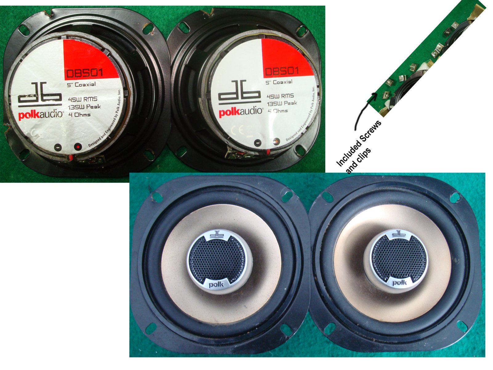 Goldwing GL1800 01 to 05 Polk DB501 5" speakers DB 501