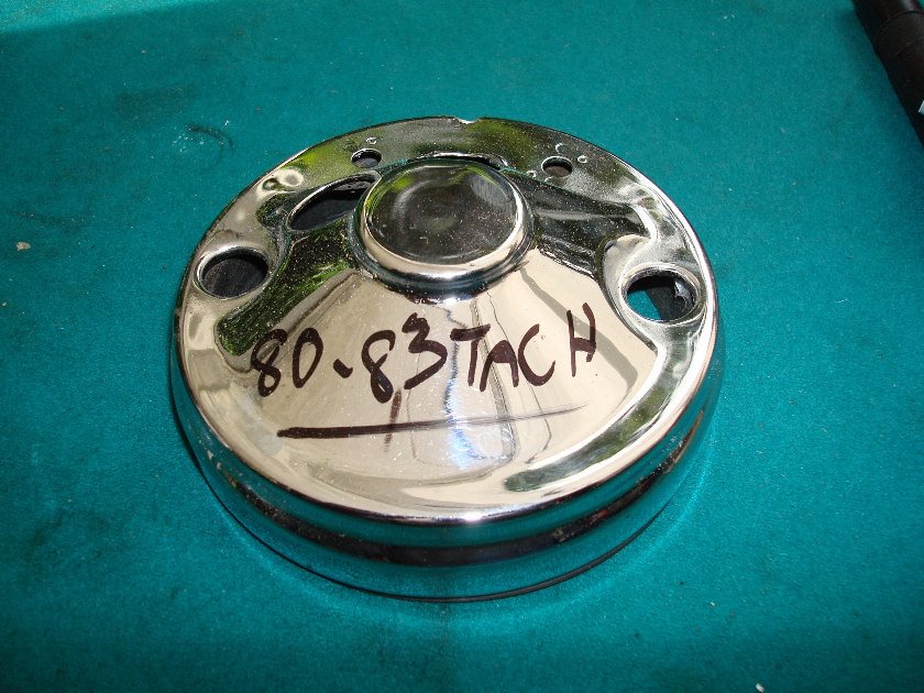Goldwing GL1100 80 81 82 83 Tach cover chrome backing plate