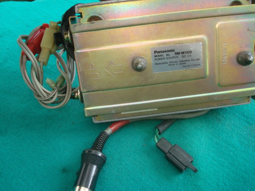 Goldwing GL1200 84 to 87 Radio amplifier power source, Panasonic RM-M