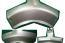 Goldwing GL1800 05 and 07 Cowl FR CENTER NHA27M Billet Silver 64216-MCA-000ZR
