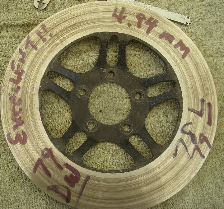 Goldwing GL1000 78 79 Brake rotor front RIGHT 4.94mm