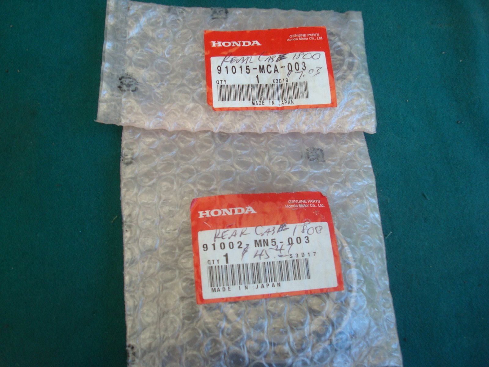 Goldwing GL1800 01 to 17 Rear Engine motor Case bearings