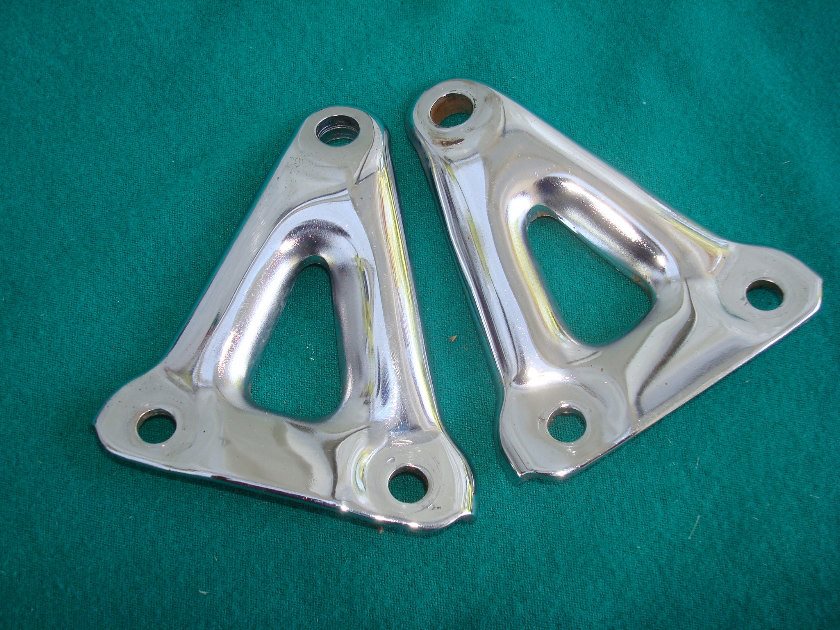 Goldwing GL1000 75-79 Upper rear motor mounts CHROME for all years