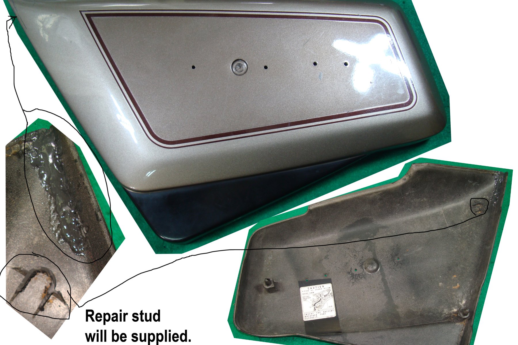 Goldwing GL1200 84 or 85 Side cover, left (Battery side) 30200-371-004