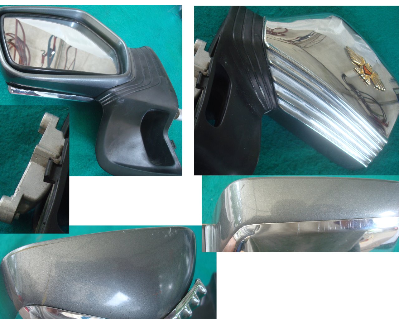 Goldwing GL1500 1988 MIRROR ASSY L. Phantom Gray NH215M