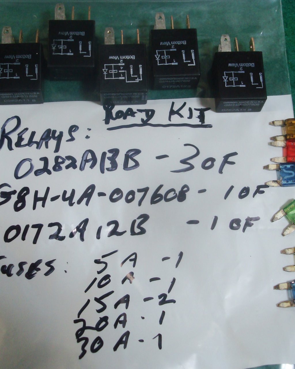 Goldwing GL1800 01 to 17 Relay and Fuse Road Kit