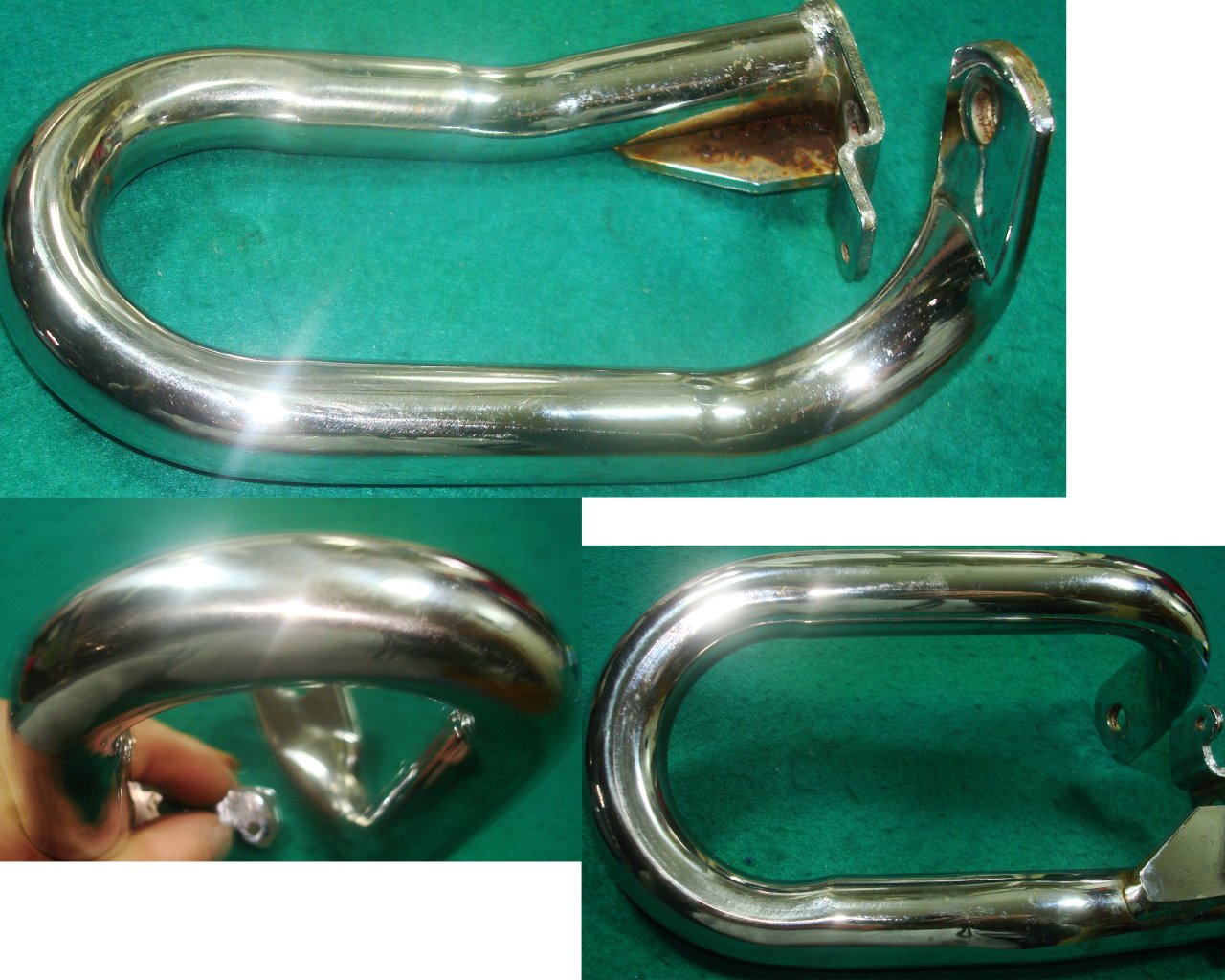 Goldwing GL1800 01 to 10. Pipe, Rear saddle bag guard LEFT 84140-MCA-S40